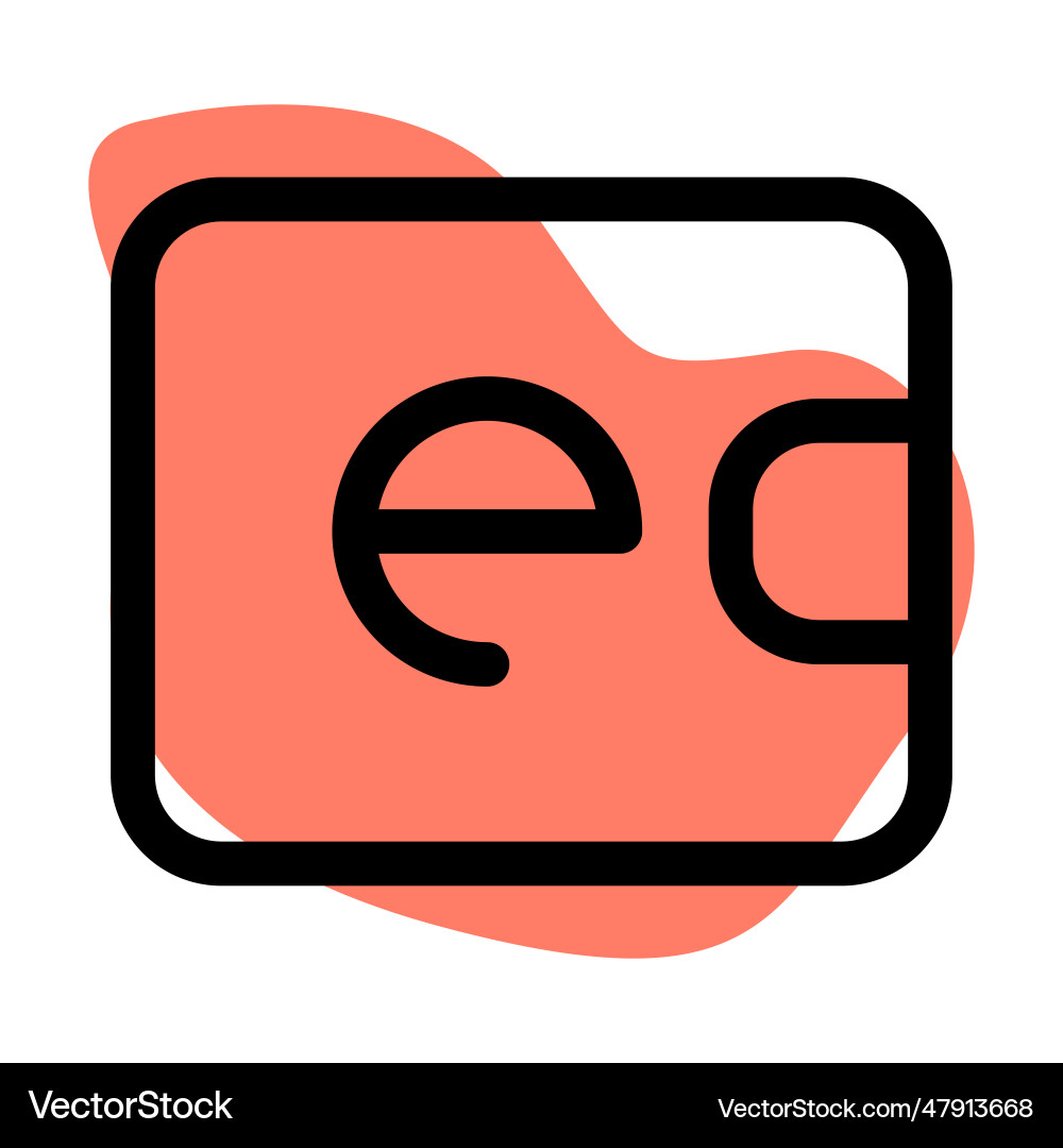 More secure payment with e-wallet vector image