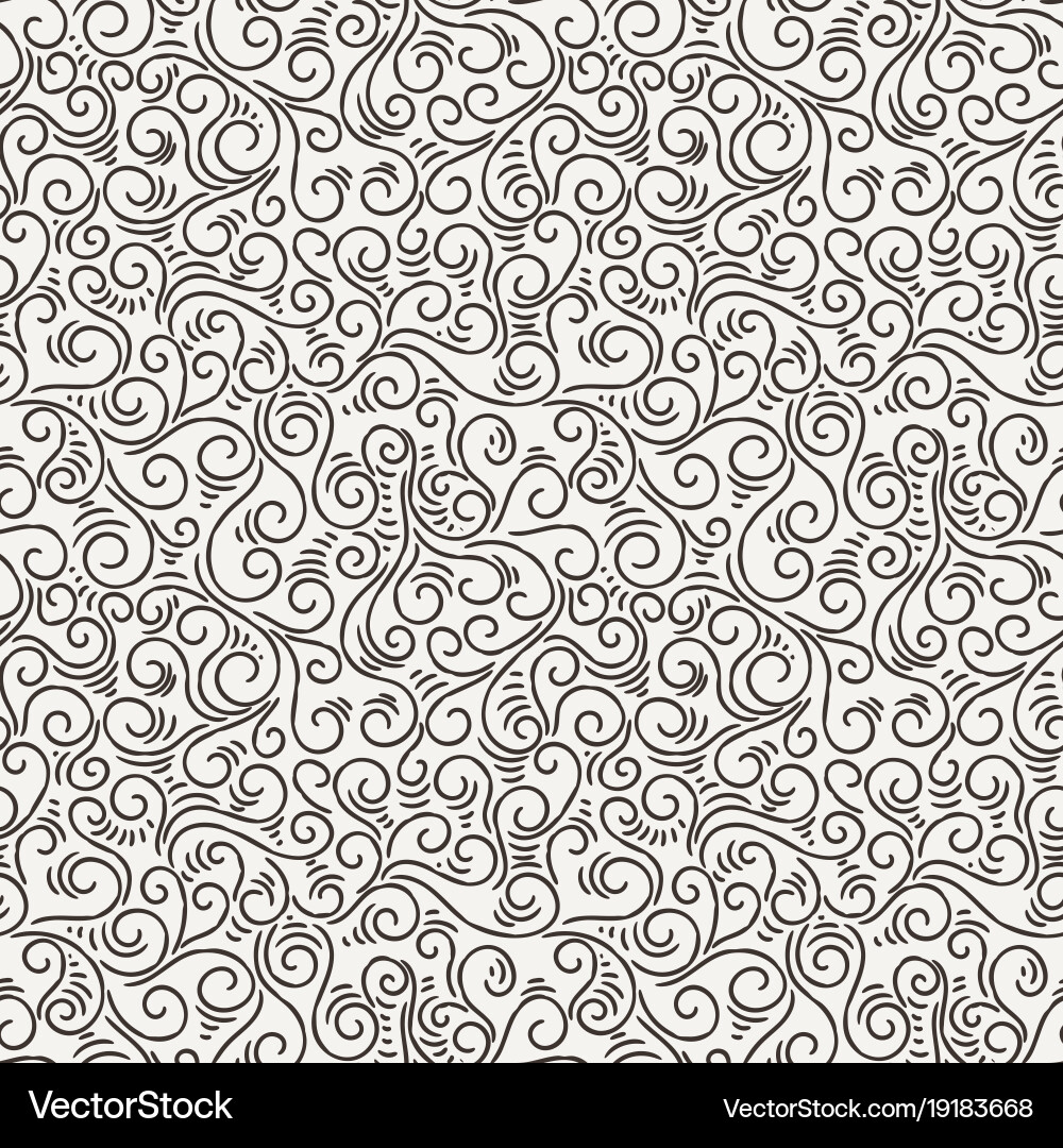 Seamless swirl pattern Vector Image