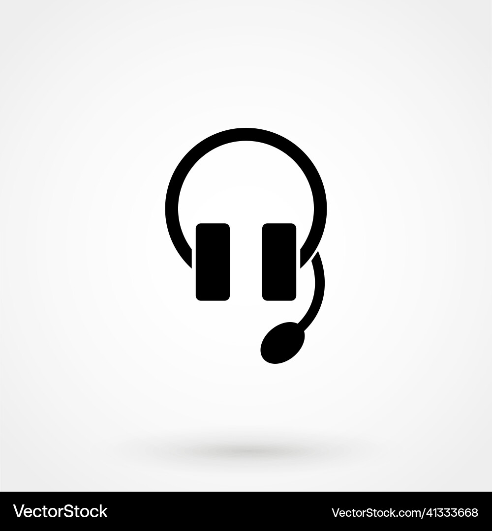 Tech support icon isolated on white background Vector Image