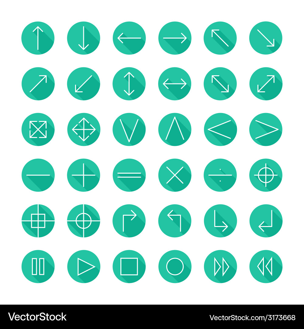 Thin icons set for web and mobile line simple Vector Image