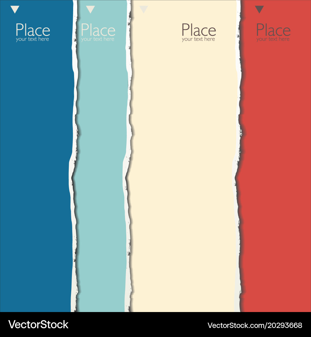 Torn paper background with space for text 4 vector image