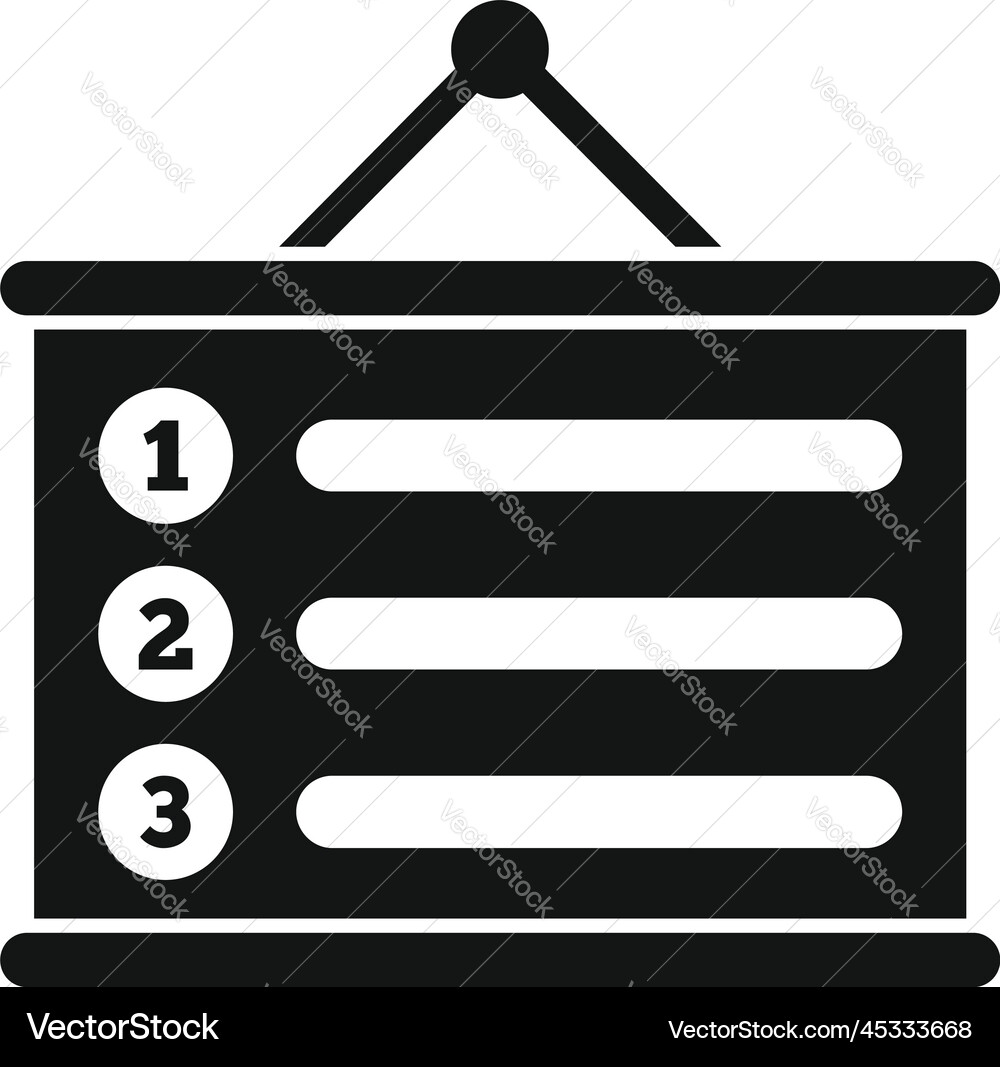Wall task schedule icon simple event time Wall task schedule icon simple event time vector image