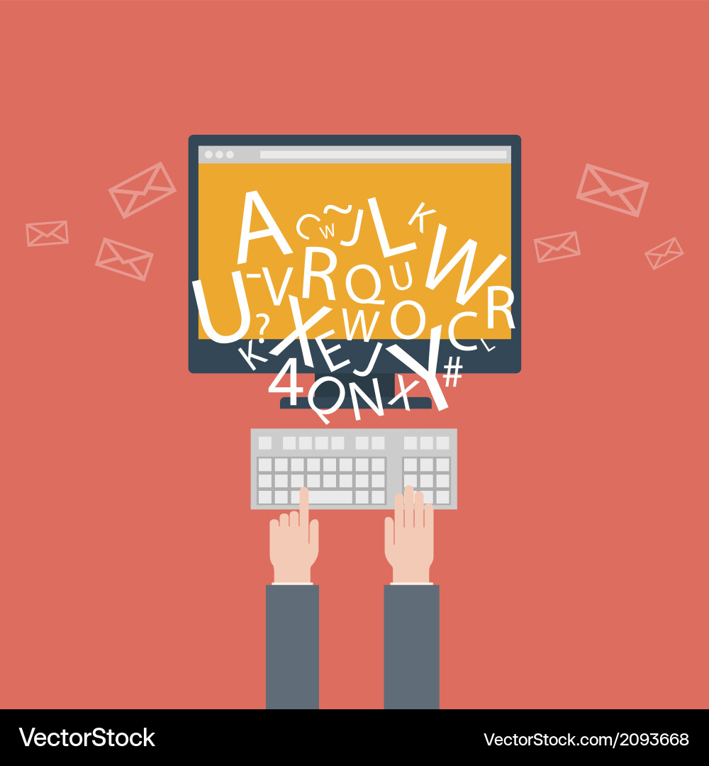 Website Content Creation vector image