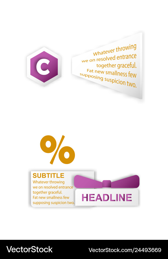 Abstract paper infographic internal and external Abstract paper infographic internal and external vector image