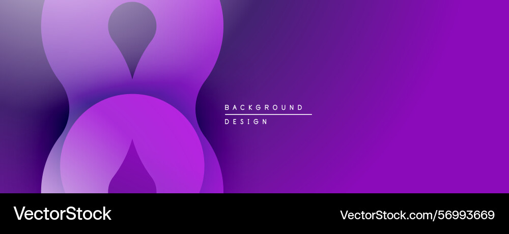 Abstract purple layers create flowing shapes vector image