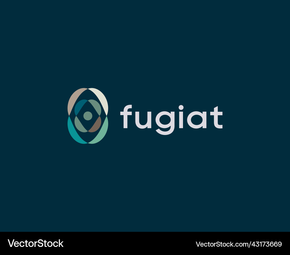 Abstract rounded logo icon design template Abstract rounded logo icon design template vector image