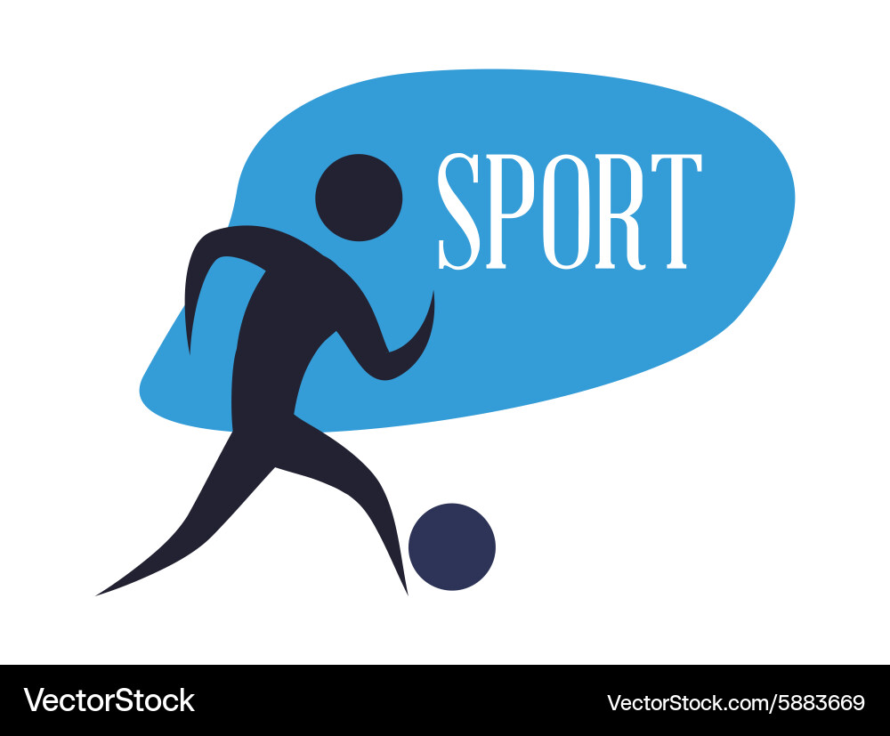 Be active design vector image