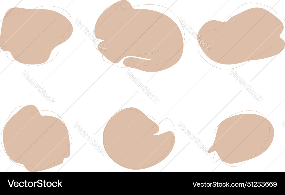 Blobs Flüssigkeit Formen Symbol visuellen Satz Blobs Flüssigkeit Formen Symbol visuellen Satz Vektorbild