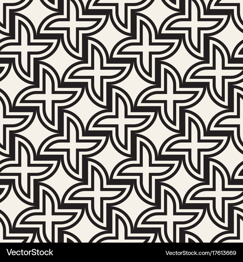 Cross Tiling Geometric Pattern vector image