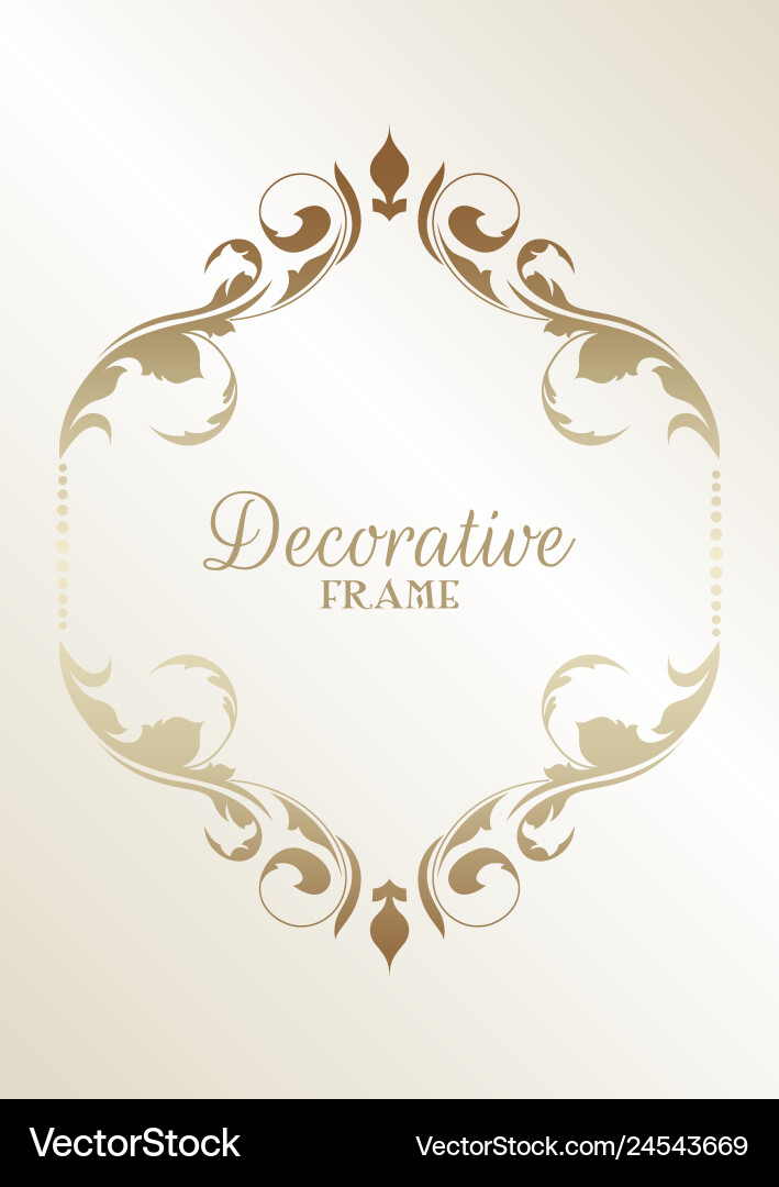 Decorative frame background Vector Image