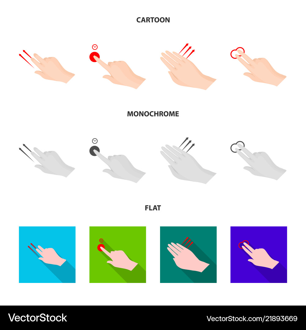 Design of touchscreen and hand icon Design of touchscreen and hand icon vector image