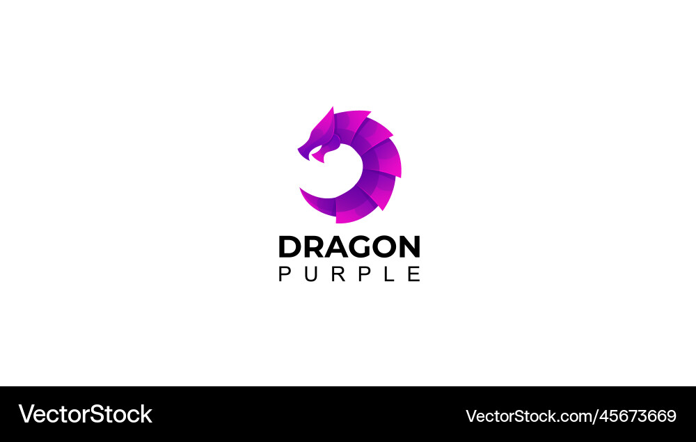 Dragon logo forms a circular pattern with colors Dragon logo forms a circular pattern with colors Vector Image