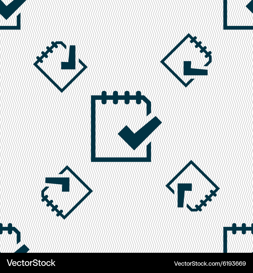 Edit document sign icon seamless pattern vector image