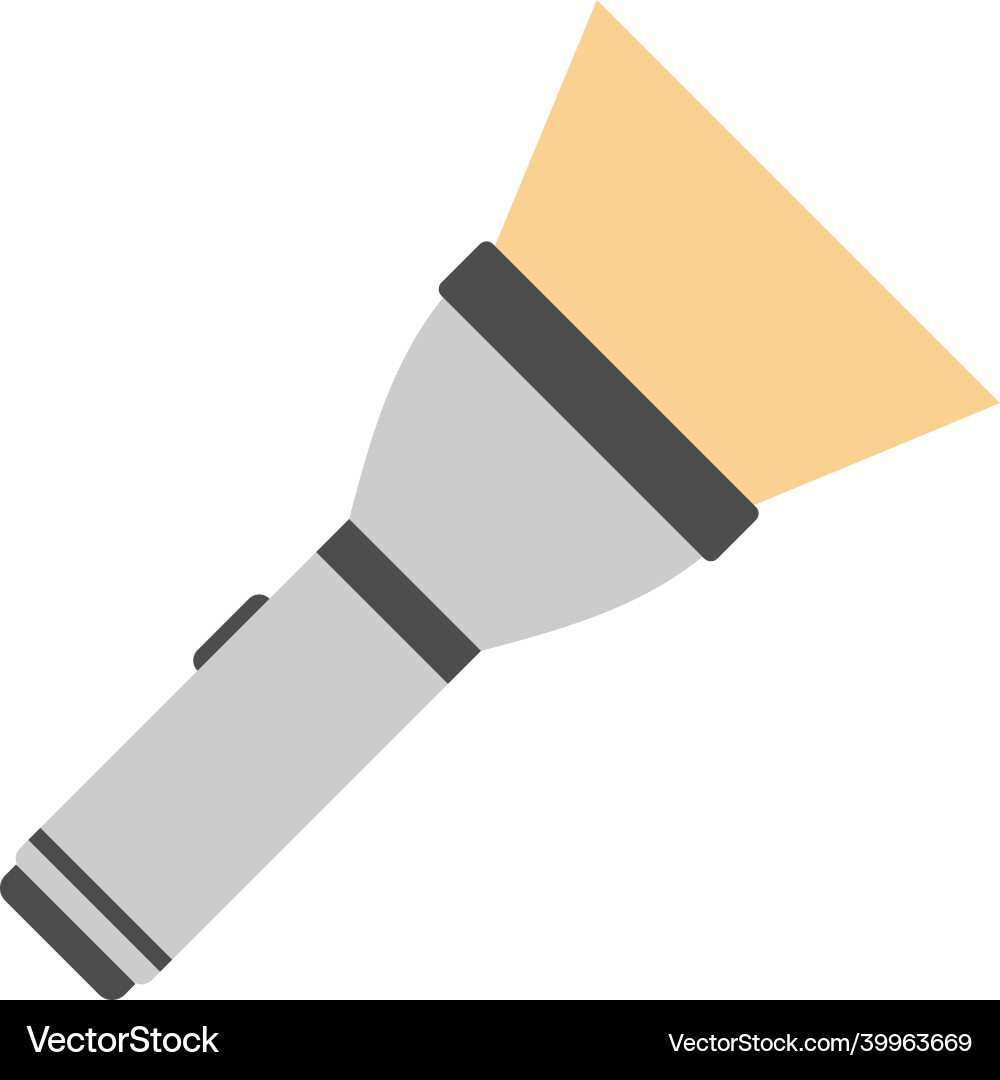 Flashlight icon design template isolated Flashlight icon design template isolated vector image