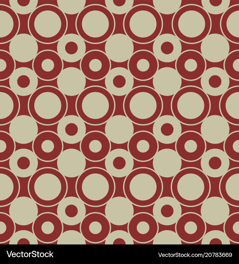 Geometric seamless pattern with circles trendy Geometric seamless pattern with circles trendy vector image