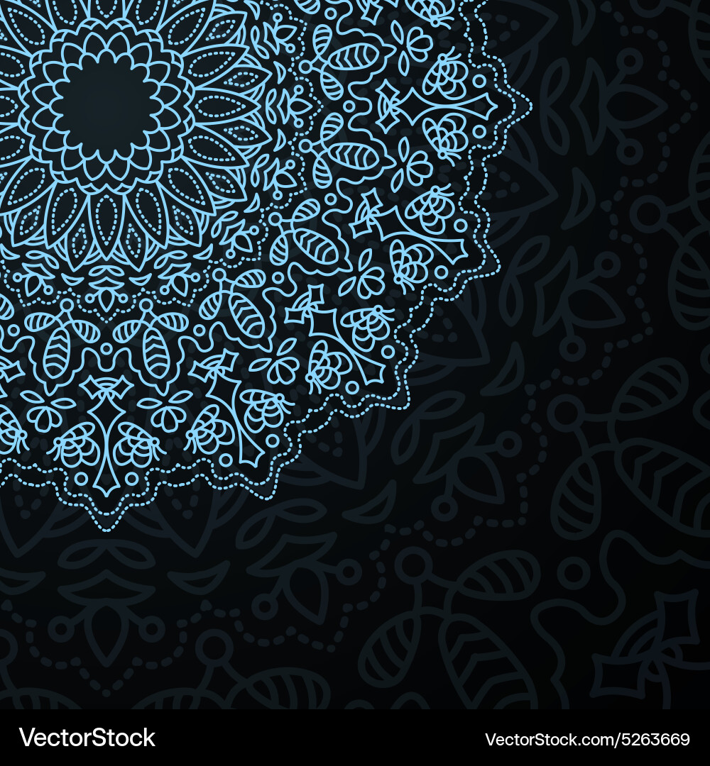 Mandala round ornament pattern Vector Image