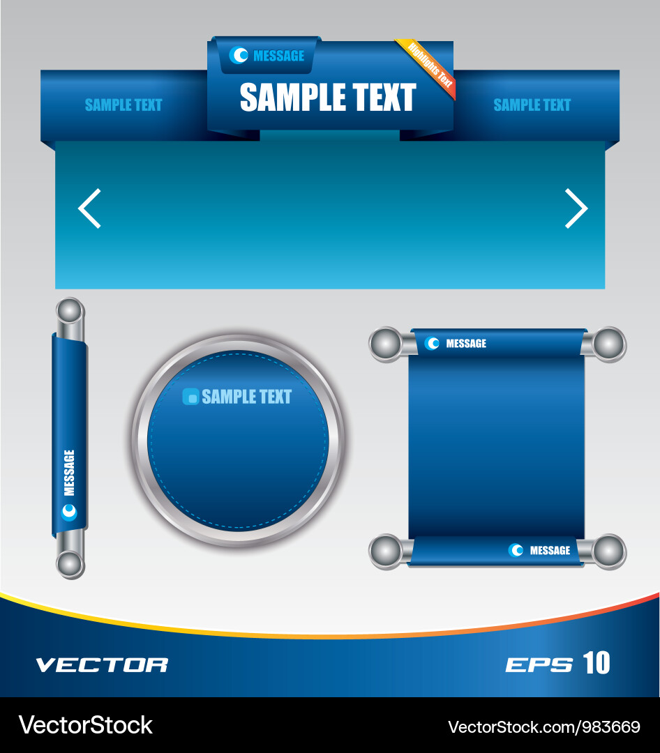 Modern Web Tag Bar Template vector image