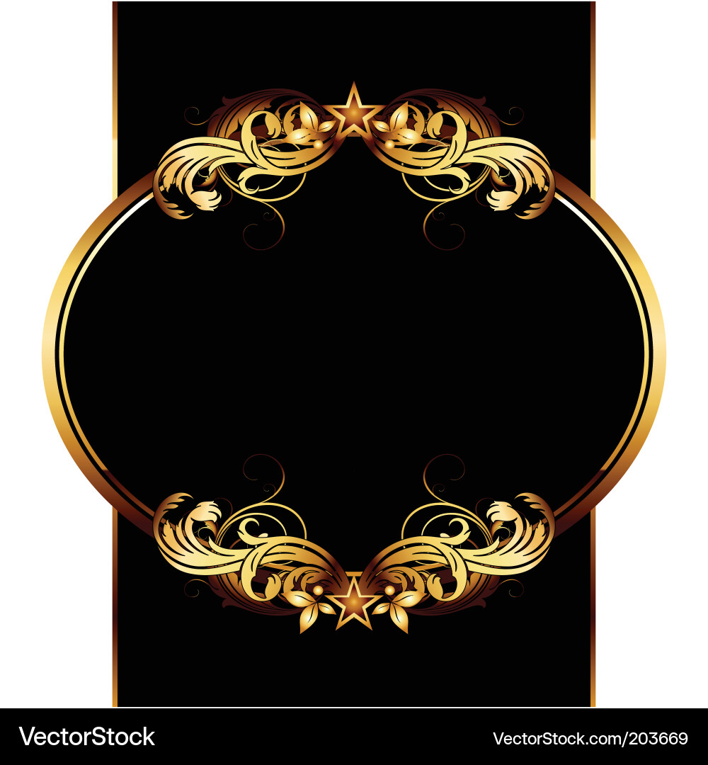 Ornate frame Vector Image