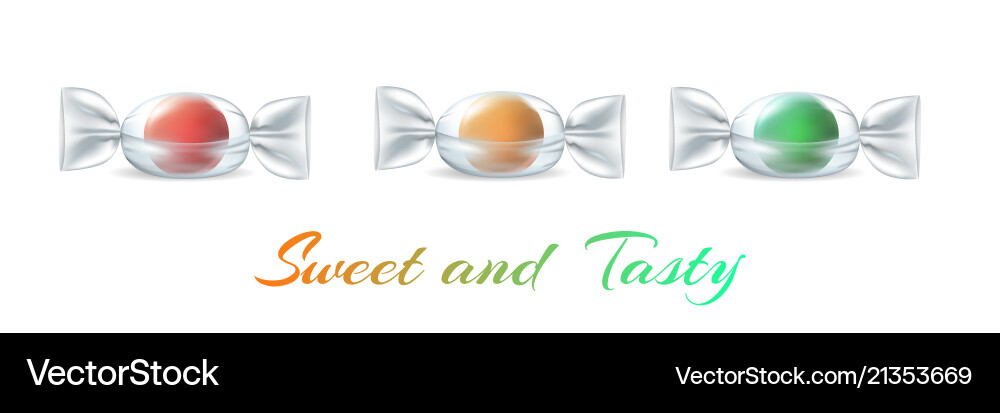 Realistic candies set Realistic candies set vector image