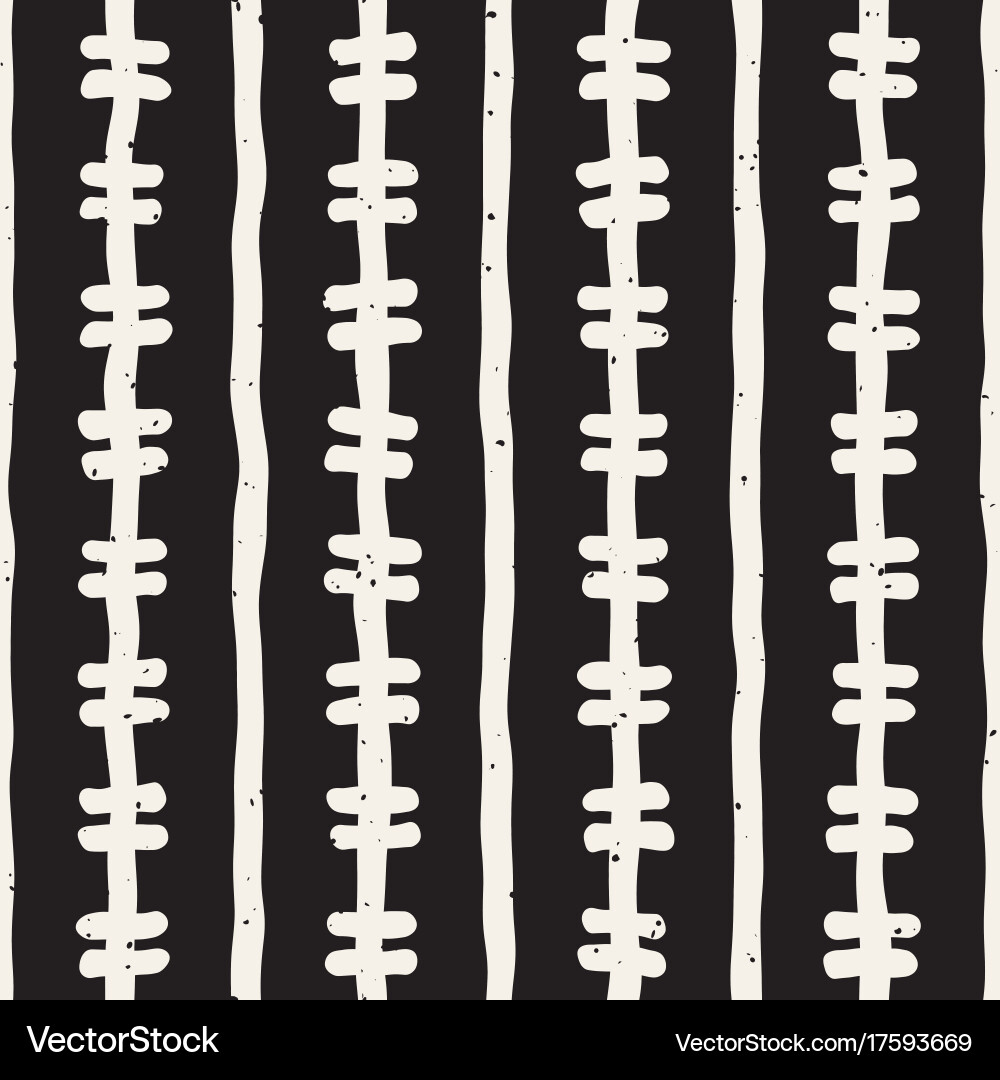 Seamless pattern with hand drawn lines abstract vector image