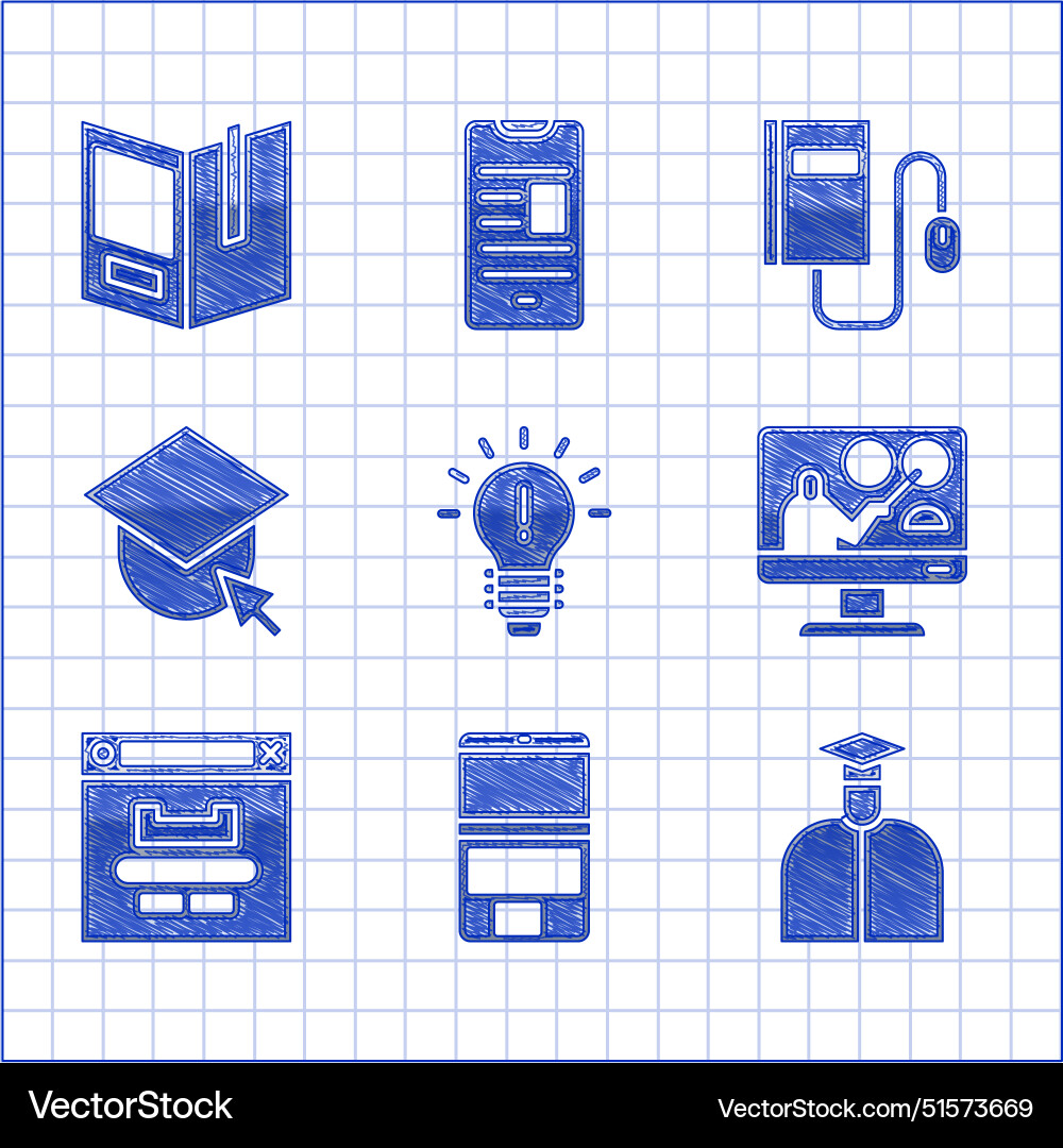 Set light bulb with concept of idea laptop Set light bulb with concept of idea laptop vector image