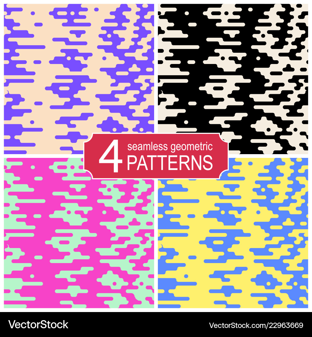 Set of seamless halftone transition Set of seamless halftone transition vector image