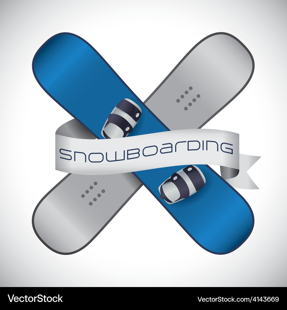 Snowboarding design Vector Image
