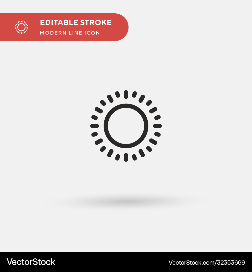 Sun simple icon symbol design Vector Image