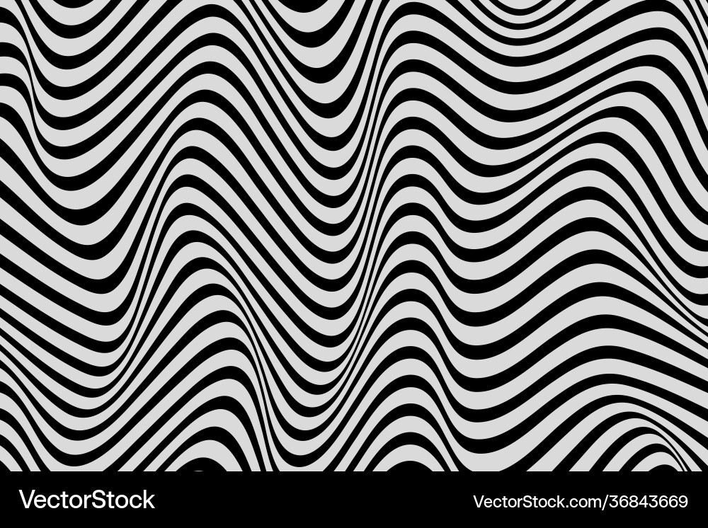 Wavy lines background vector image