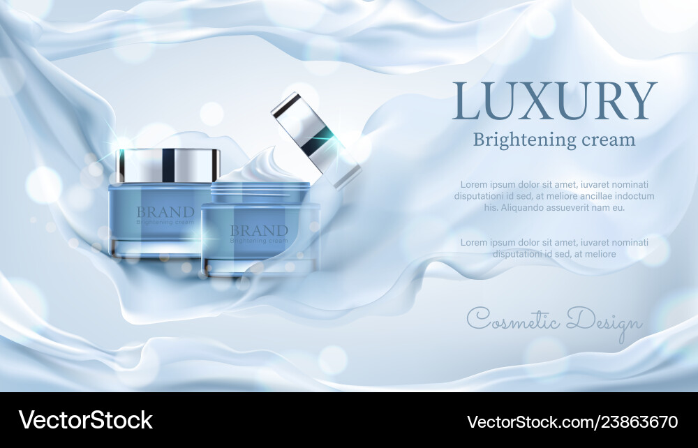 63 cosmetics grey satin fabric 63 cosmetics grey satin fabric vector image