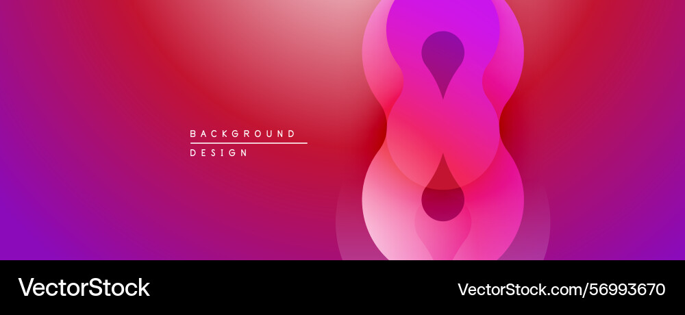 Abstract design features flowing shapes vibrant vector image