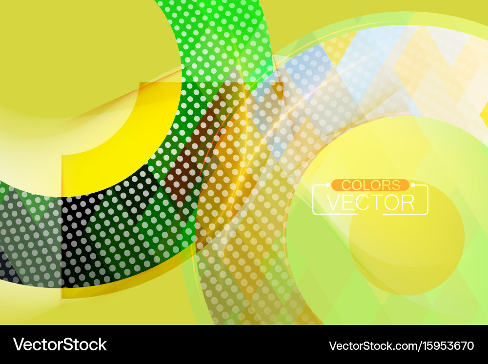 Abstract green concepts circular shape scene vector image