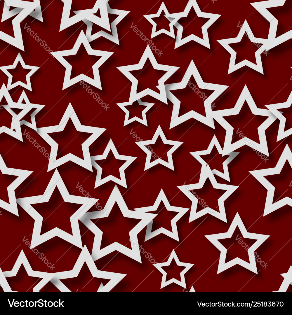 Abstract seamless pattern stars with shadows Abstract seamless pattern stars with shadows vector image