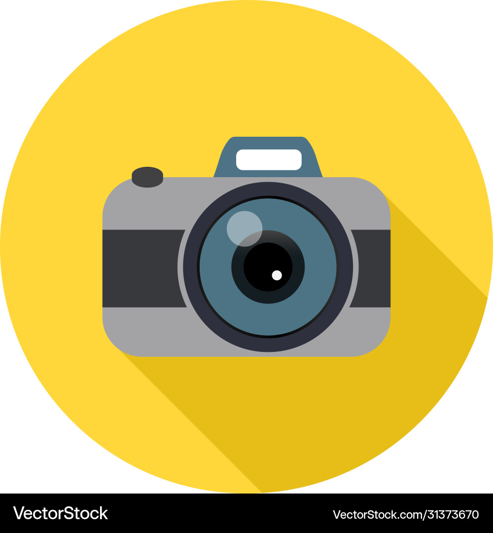 Camera graphic design template isolated vector image