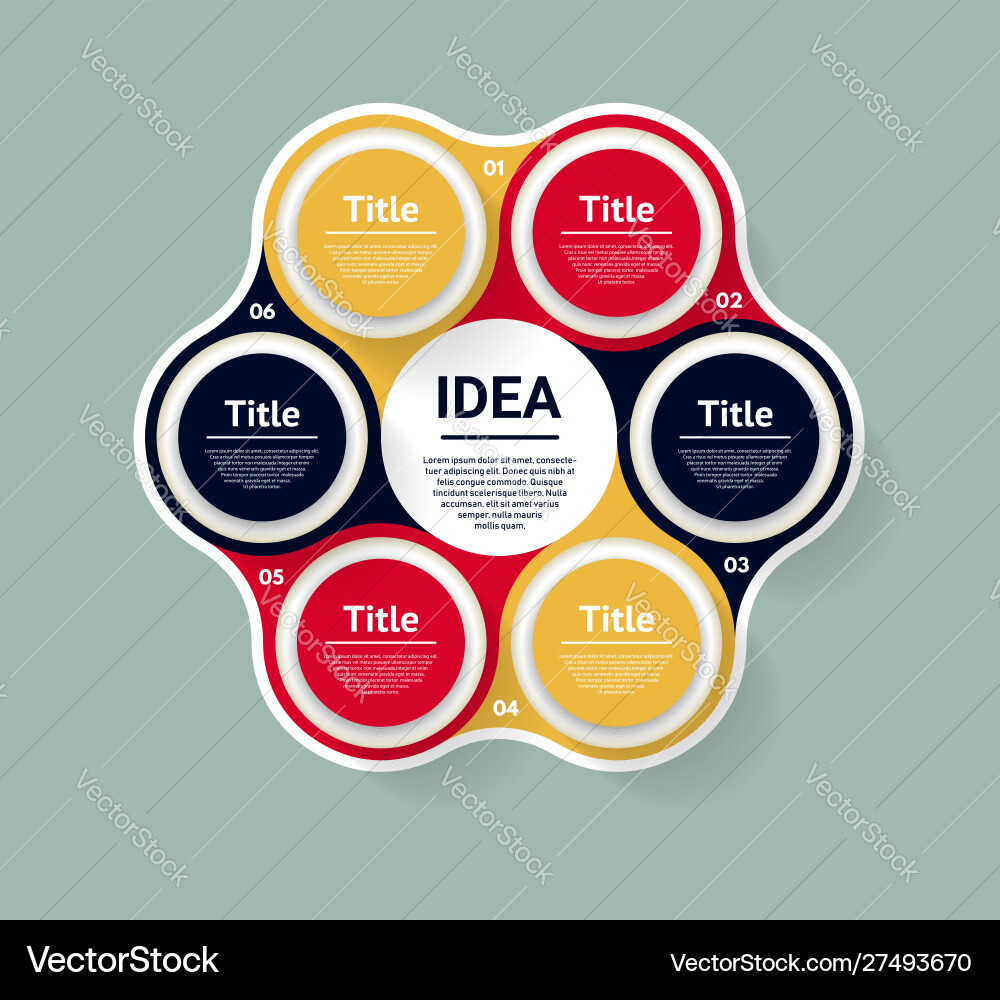 Circle infographic template for diagram graph Circle infographic template for diagram graph vector image