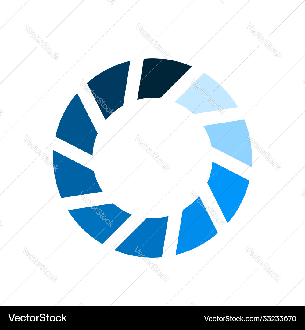 Circle loader wait load spinning preloader Circle loader wait load spinning preloader vector image