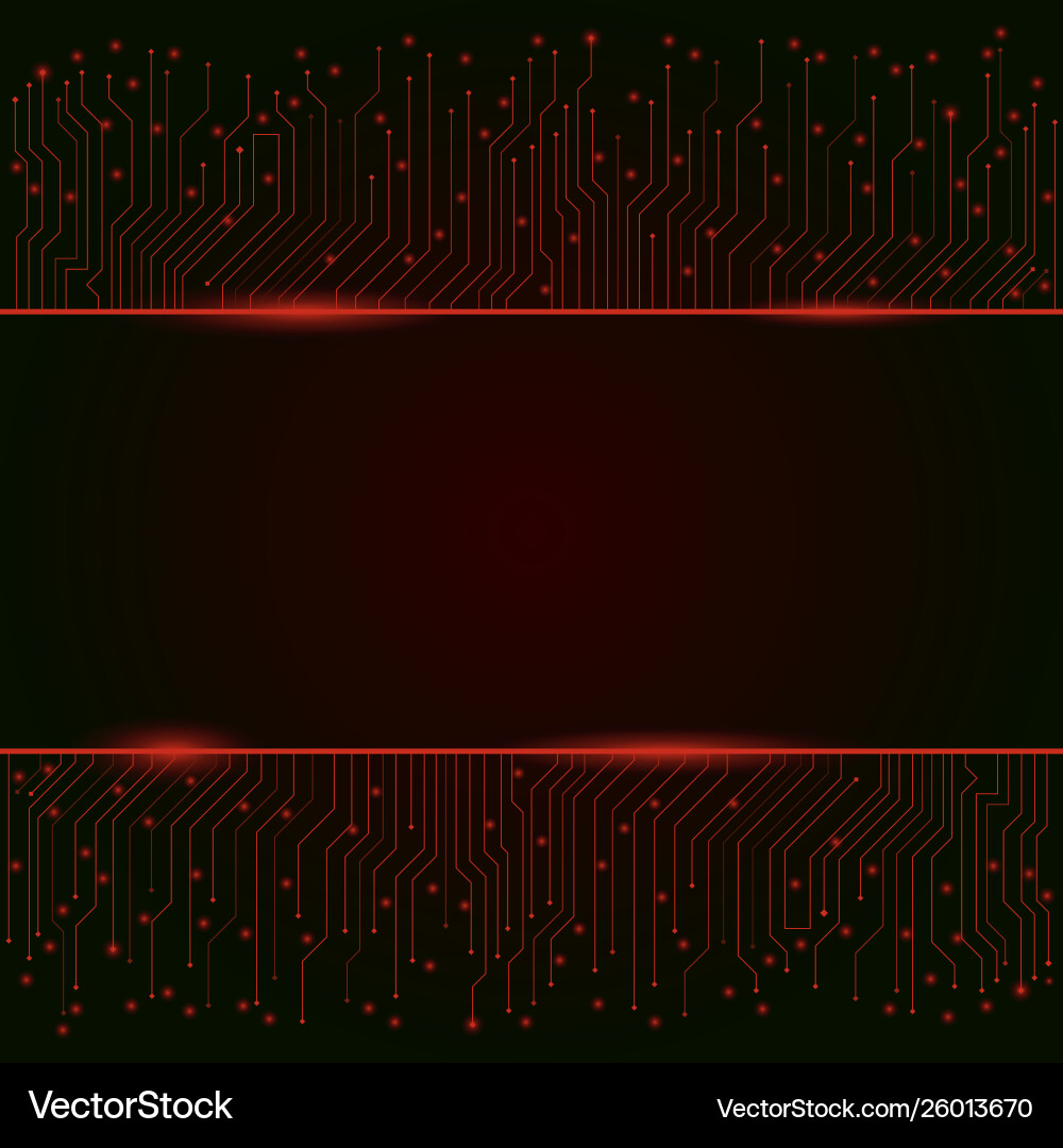 Circuit board red abstract lights background Circuit board red abstract lights background vector image
