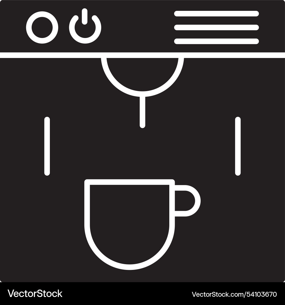 Coffee glyph icon design Vector Image