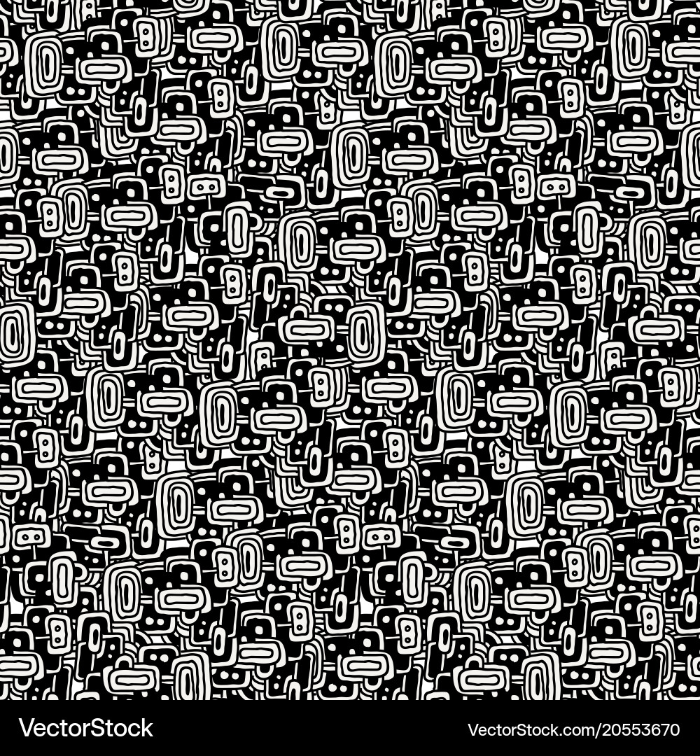 Drawing halftone seamless pattern Vector Image