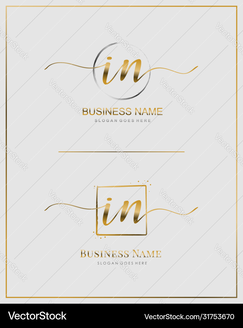 Elegant Initial Logo - 'I' in Script vector image