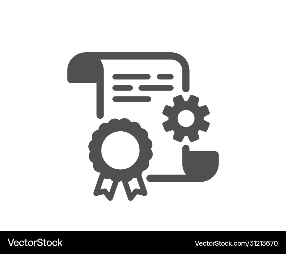Engineering doc icon technical documentation sign Vector Image