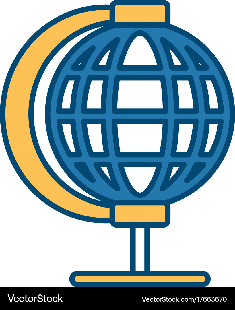 Global sphere symbol vector image