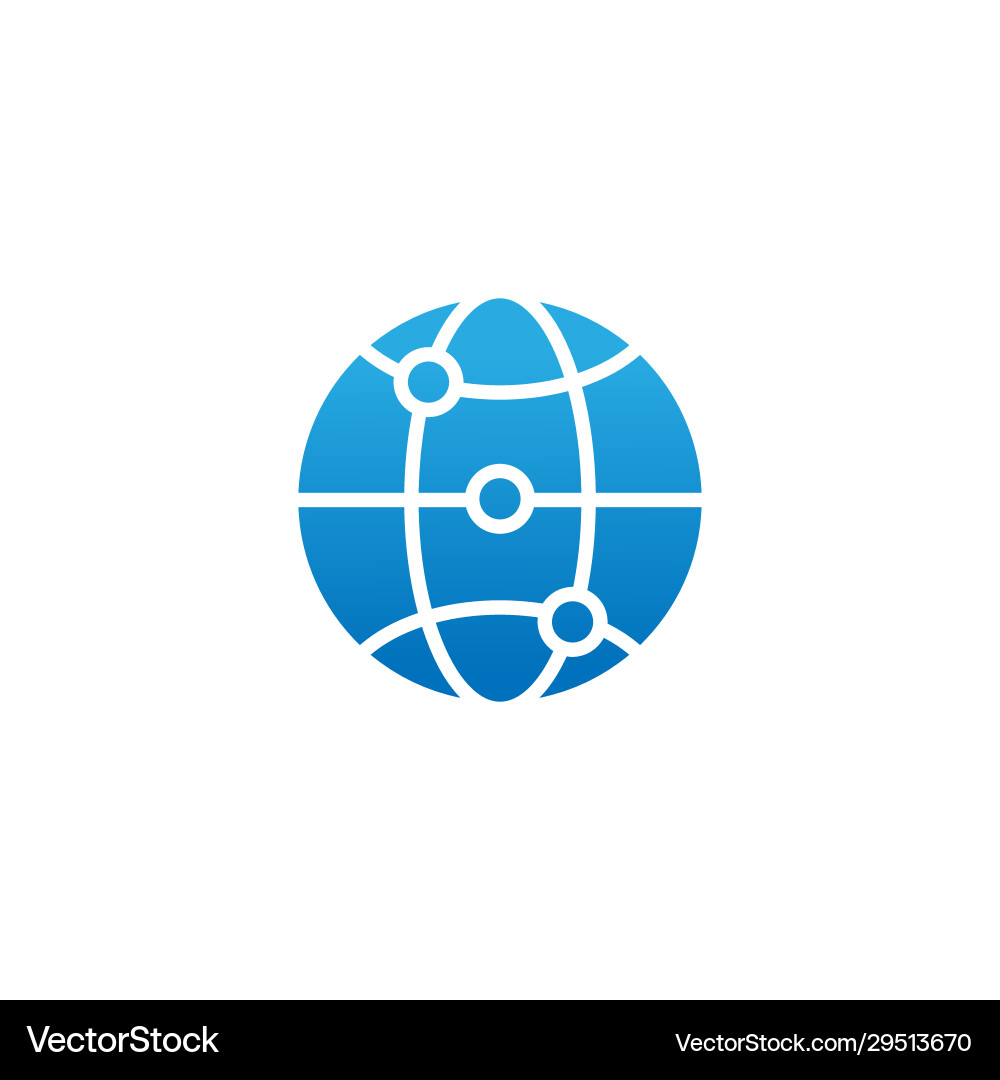 Globe icon design for website mobile Globe icon design for website mobile Vector Image