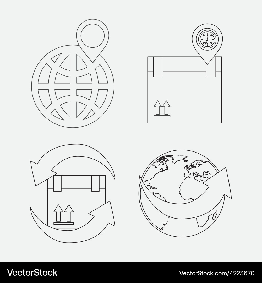 Gps service vector image