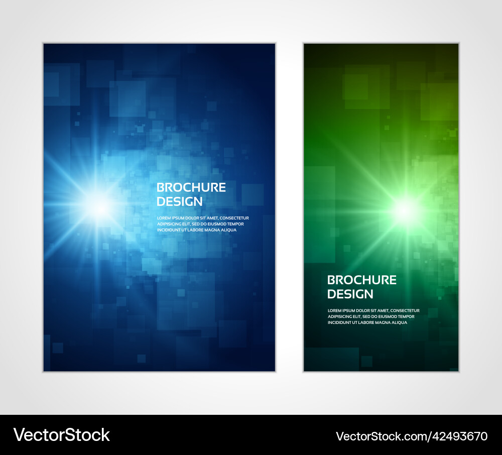 Hi tech squared cubes flow star flash explosion vector image