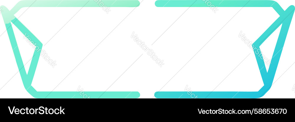 Minimalist curved line frame modern design Vector Image