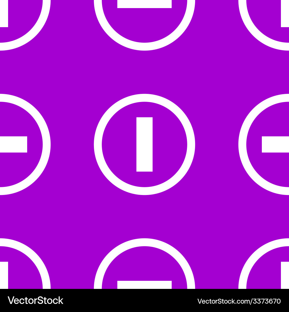 Minus web icon flat design seamless pattern Vector Image