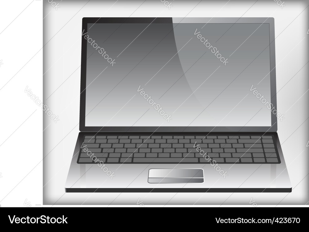 Modern Laptop Icon Vector Image