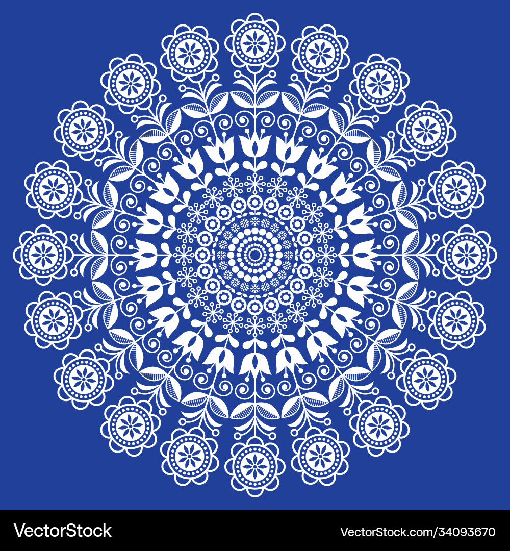 Nordic Mandala Pattern vector image