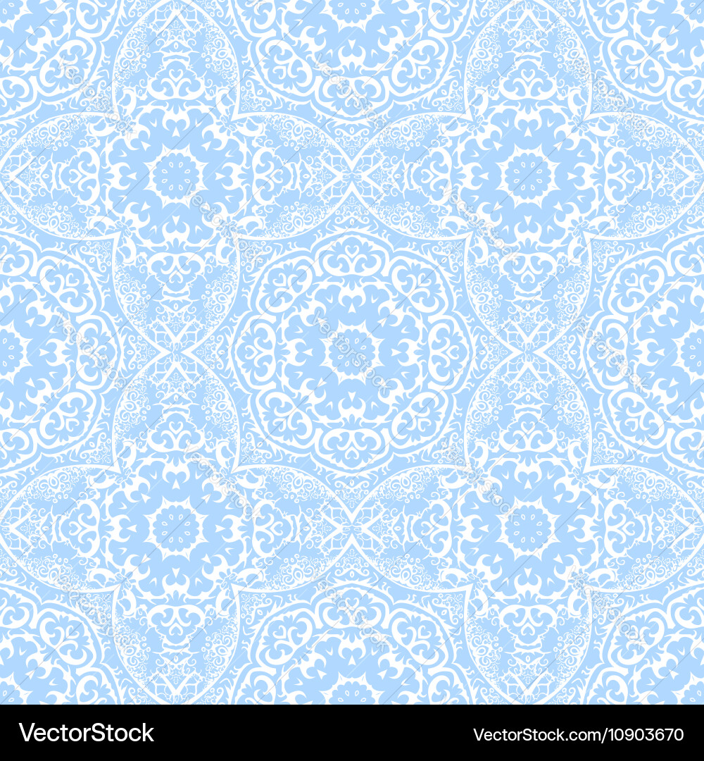 Seamless pattern from white abstract elements vector image